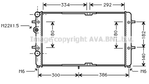 Радиатор охлаждения SEAT Cordoba AVA VNA2180