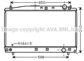 Радиатор охлаждения TOYOTA Avensis AVA TO 2366