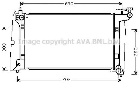 Радиатор охлаждения TOYOTA Avensis AVA TO 2302