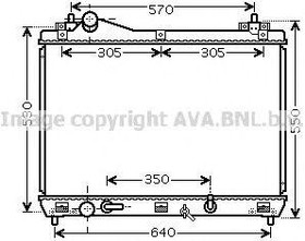 Радиатор охлаждения SUZUKI Grand Vitara AVA SZ 2105
