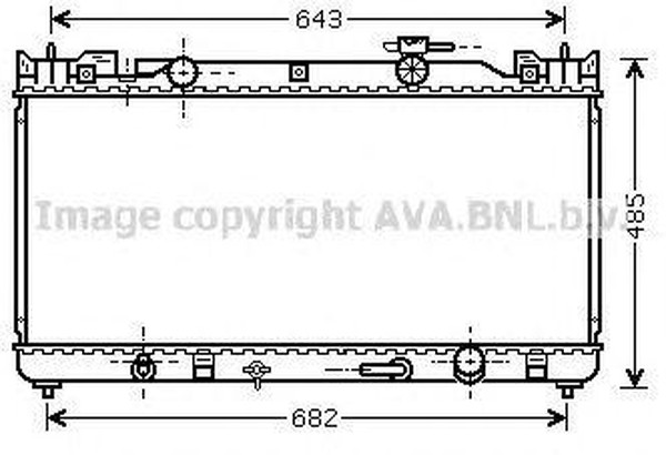 Радиатор охлаждения TOYOTA Camry AVA TO 2282
