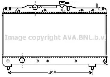 Радиатор охлаждения TOYOTA Carina AVA TO 2141