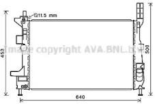 Радиатор охлаждения FORD Focus AVA FD 2602