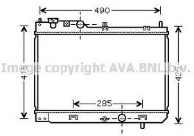 Радиатор охлаждения MAZDA 323 AVA MZ 2214