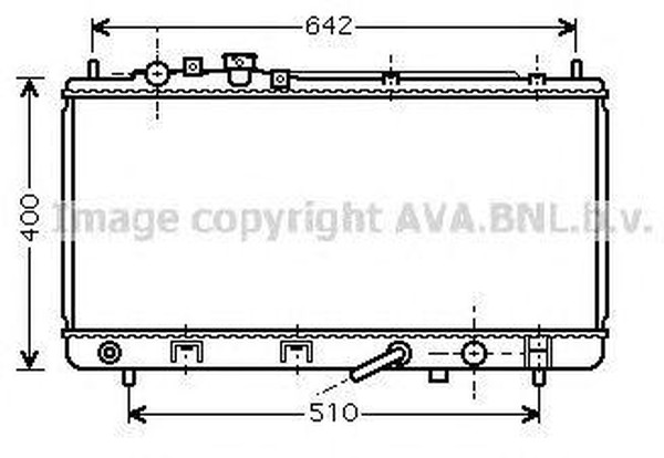 Радиатор охлаждения MAZDA 323 AVA MZ 2168