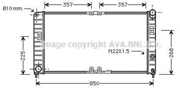 Радиатор охлаждения OPEL Sintra AVA OL 2285