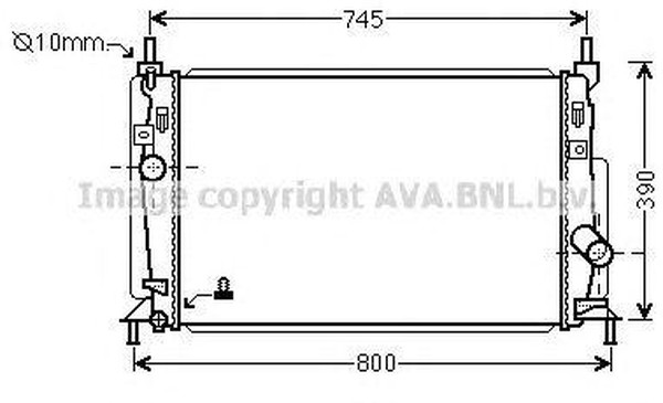 Радиатор охлаждения MAZDA 3 AVA MZ 2246