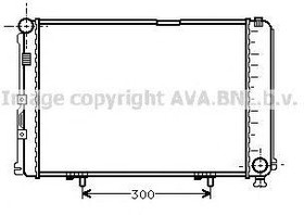 Радиатор охлаждения MERCEDES Kombi AVA MS 2067