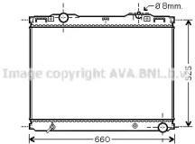 Радиатор охлаждения KIA Sorento AVA KAA2133