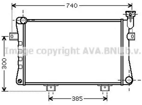 Радиатор охлаждения ВАЗ Niva AVA LA 2015