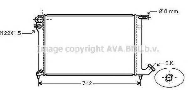 Радиатор охлаждения CITROEN Berlingo AVA CNA2137