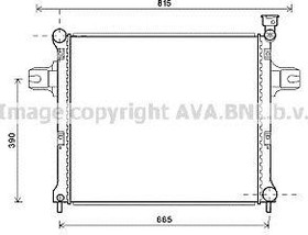 Радиатор охлаждения JEEP Commander AVA JE 2059