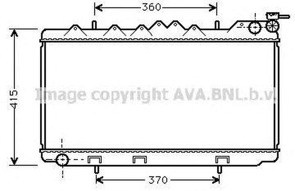 Радиатор охлаждения NISSAN Primera AVA DN 2094