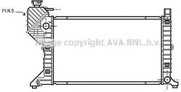 Радиатор охлаждения MERCEDES Sprinter AVA MSA2183