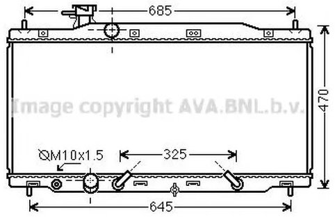 Радиатор охлаждения HONDA CR-V AVA HD 2269