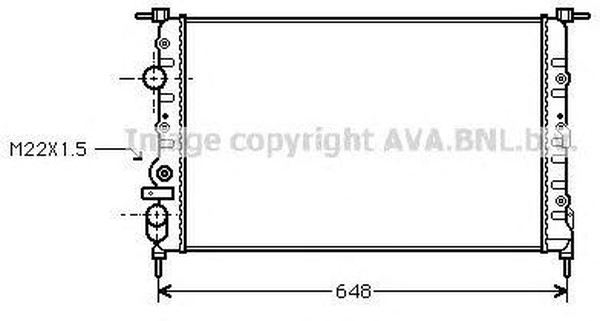 Радиатор охлаждения RENAULT Megane AVA RT 2198