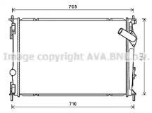 Радиатор охлаждения NISSAN Qashqai AVA DNA2419