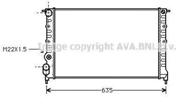 Радиатор охлаждения RENAULT 19 AVA RT 2149