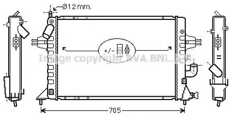Радиатор охлаждения OPEL ASTRA AVA OLA2294