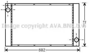 Радиатор охлаждения MINI Cabrio AVA BWA2333