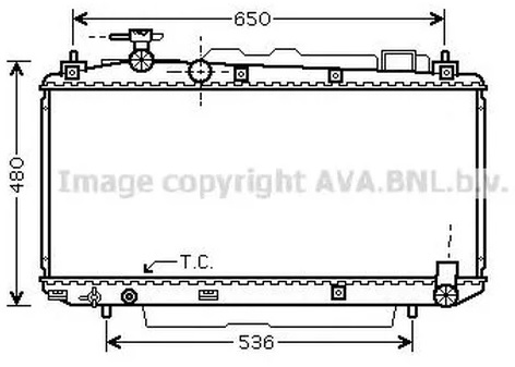 Радиатор охлаждения TOYOTA RAV4 AVA TO 2299