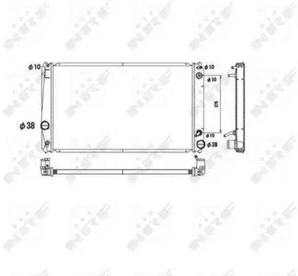 Радиатор охлаждения TOYOTA RAV 4 Nrf 53590