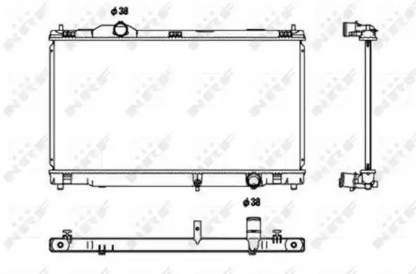 Радиатор охлаждения LEXUS IS Nrf 53680