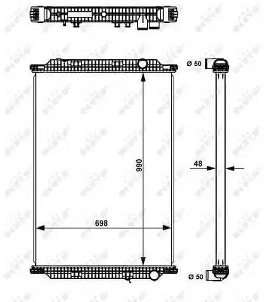 Радиатор охлаждения Nrf 509725
