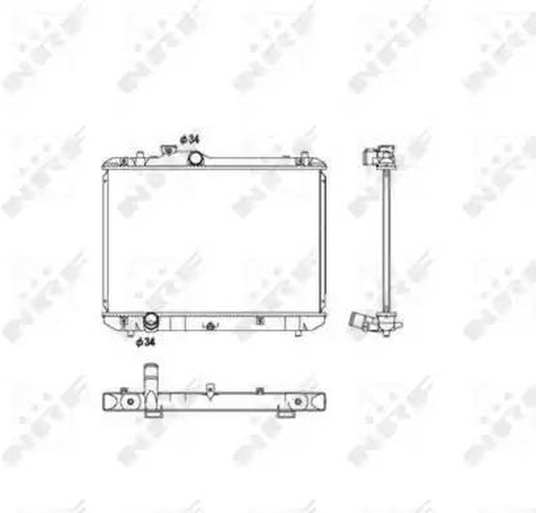 Радиатор охлаждения SUZUKI Swift Nrf 53582