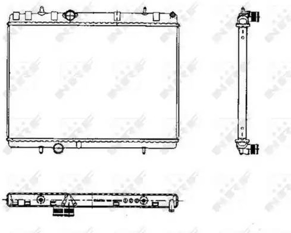 Радиатор охлаждения CITROEN C5 Nrf 50435