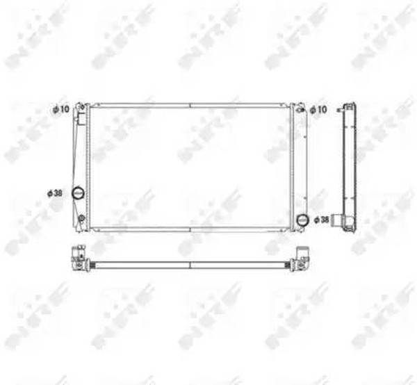 Радиатор охлаждения TOYOTA Rav 4 Nrf 53589