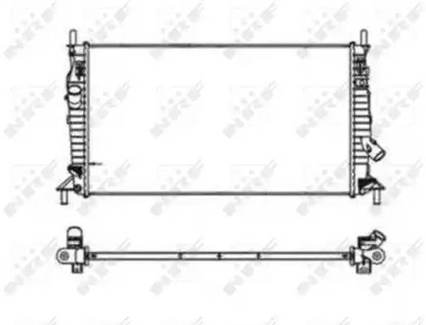 Радиатор охлаждения MAZDA 3 Nrf 53403