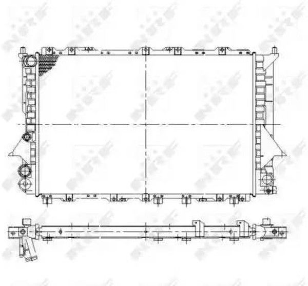 Радиатор охлаждения AUDI 100 Nrf 58868
