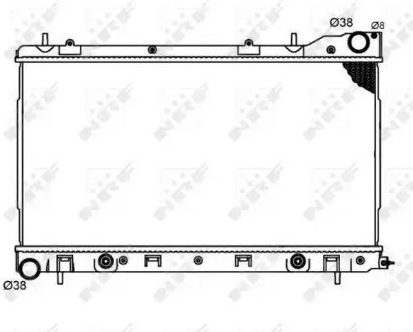 Радиатор охлаждения SUBARU Forester Nrf 53711