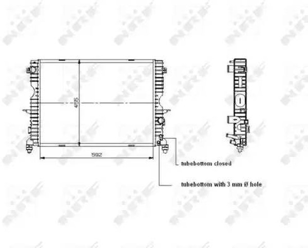 Радиатор охлаждения LAND ROVER Discovery Nrf 509729