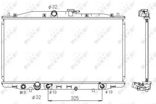 Радиатор охлаждения HONDA Accord Nrf 53391