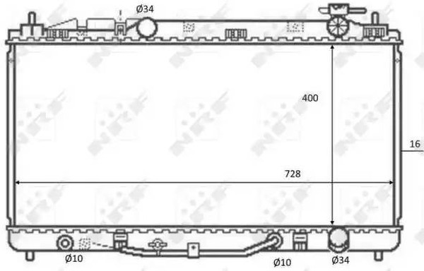 Радиатор охлаждения TOYOTA Camry Nrf 59079