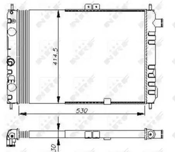 Радиатор охлаждения OPEL Ascona Nrf 58670