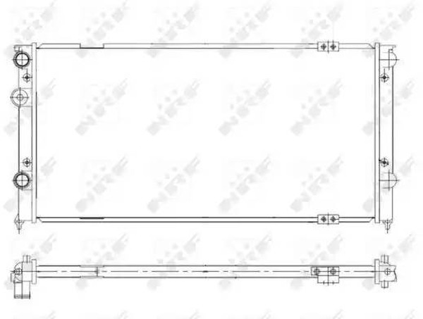 Радиатор охлаждения VOLKSWAGEN Passat Nrf 58929