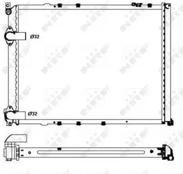 Радиатор охлаждения RENAULT Safrane Nrf 58848