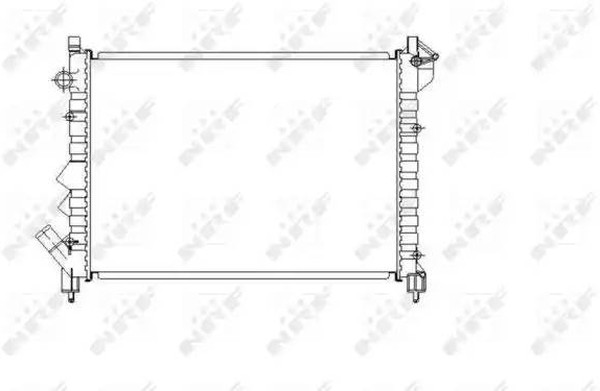 Радиатор охлаждения RENAULT Espace Nrf 58943