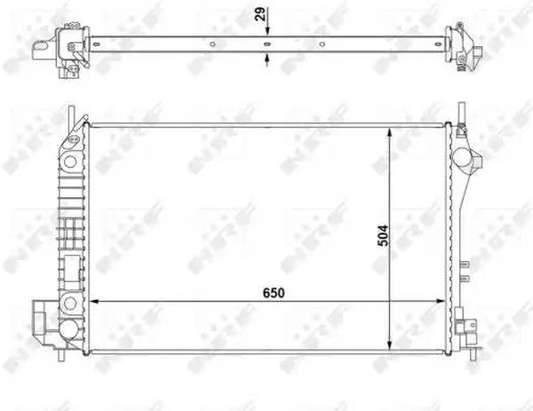 Радиатор охлаждения FIAT Croma Nrf 58294