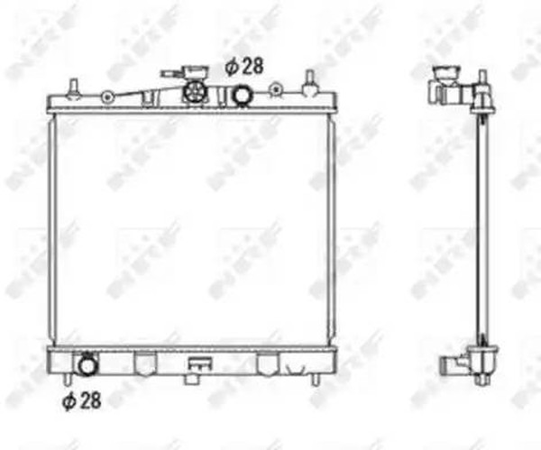 Радиатор охлаждения NISSAN Micra Nrf 58187