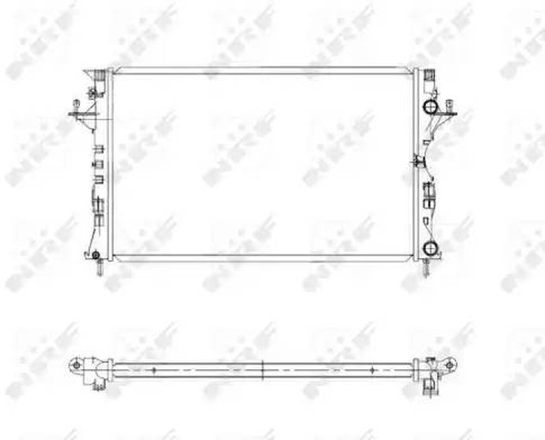 Радиатор охлаждения RENAULT Espace Nrf 58319