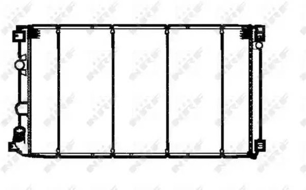 Радиатор охлаждения NISSAN Interstar Nrf 58324