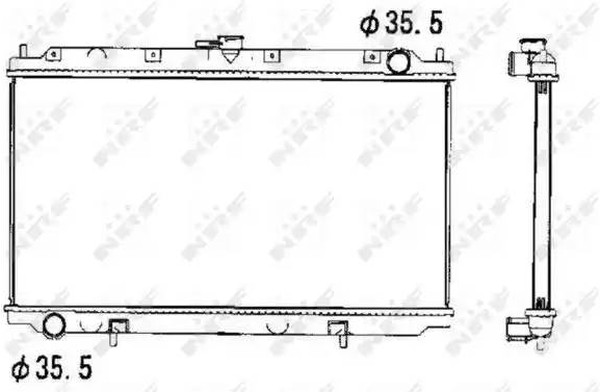 Радиатор охлаждения NISSAN Primera Nrf 52069
