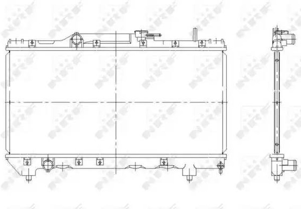 Радиатор охлаждения TOYOTA Carina Nrf 507590