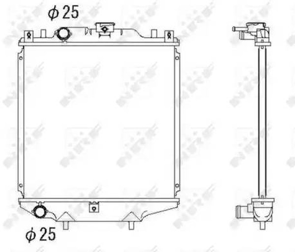 Радиатор охлаждения DAEWOO Tico Nrf 507643