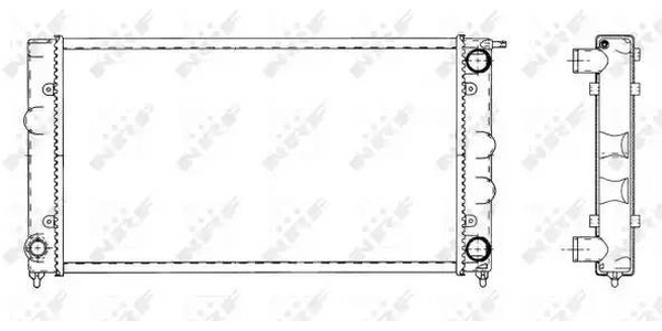 Радиатор охлаждения SEAT Toledo Nrf 509501
