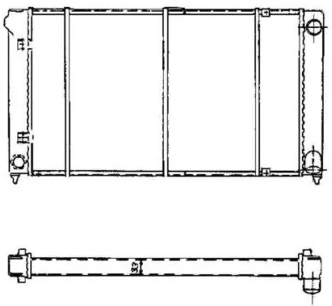 Радиатор охлаждения SEAT Toledo Nrf 503003